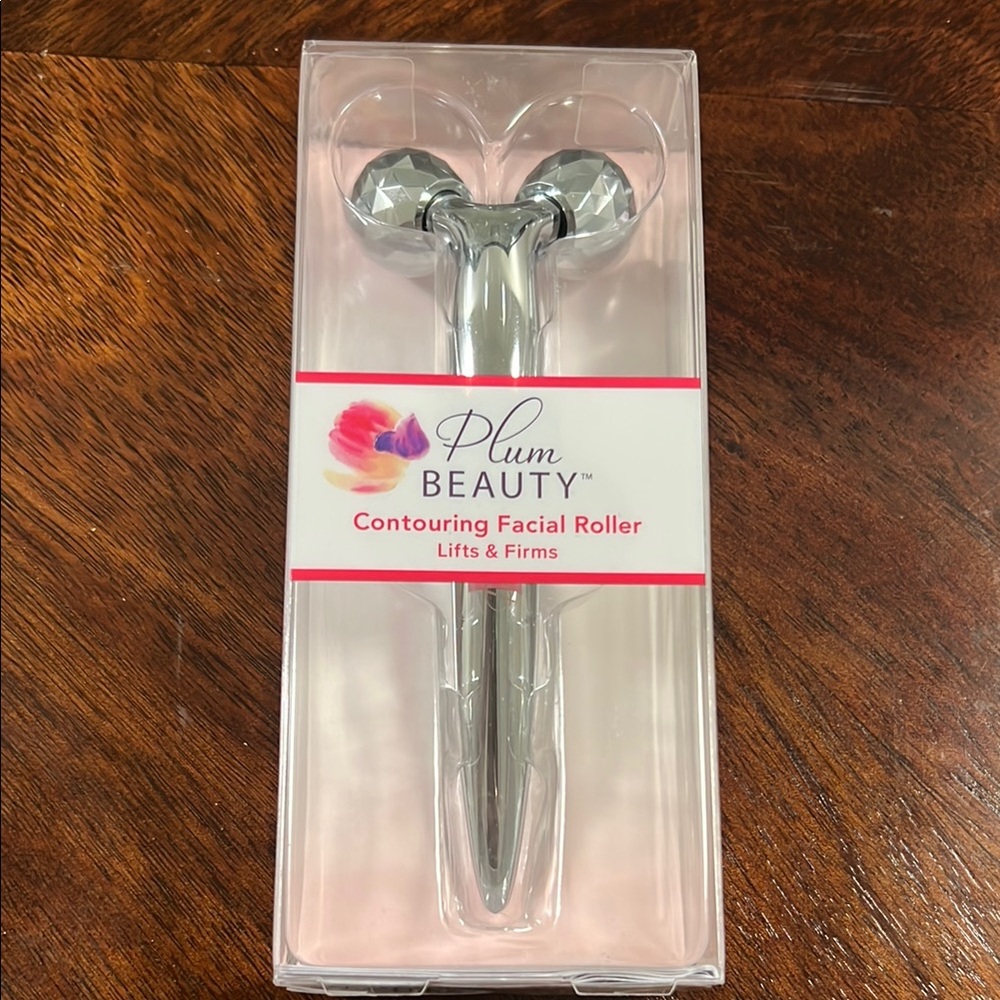 Plum Beauty Silver Contouring Facial Roller